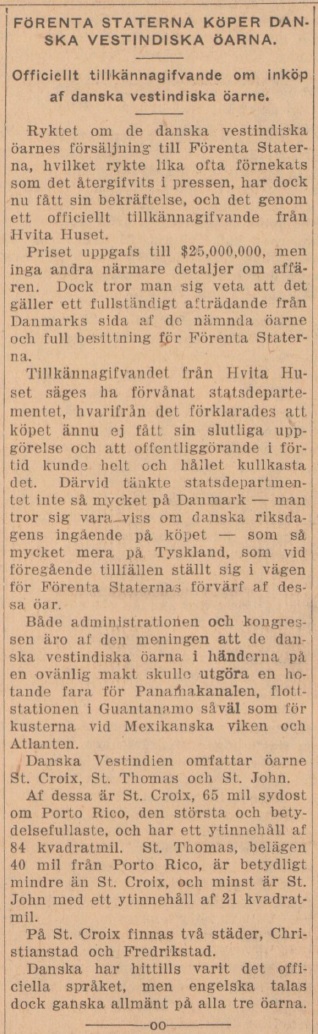 Källa: Vestkusten, 1915-08-03.