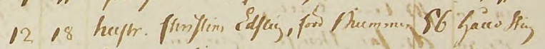 Christina Brummers dödsnotering 1818. Källa: ArkivDigital: Brålanda C:3 (1803-1842) bild 128 / sidan 247.