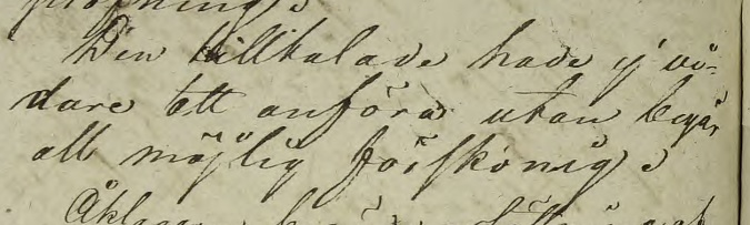"Den tilltalade hade ej vidare att anföra utan begär all möjlig förskoning." Källa: ArkivDigital: Västra häradsrätt AI:178 (1826-1826) Bild 10280.